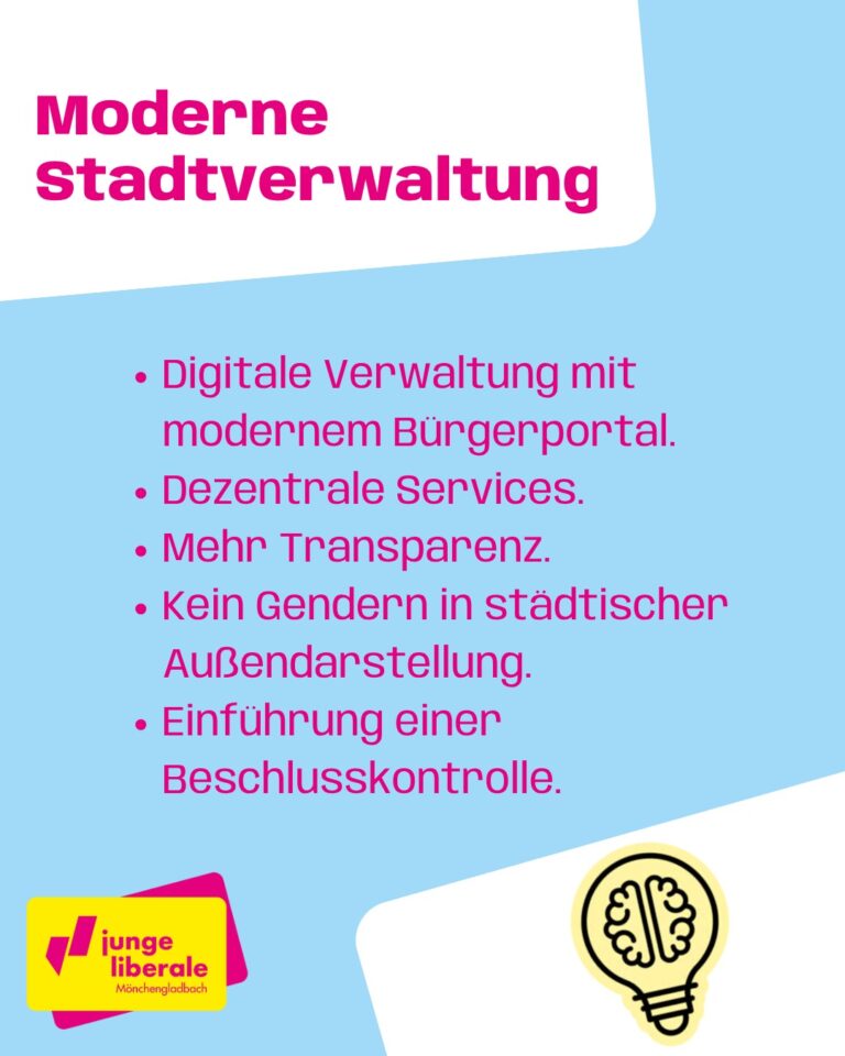 Moderne Stadtverwaltung