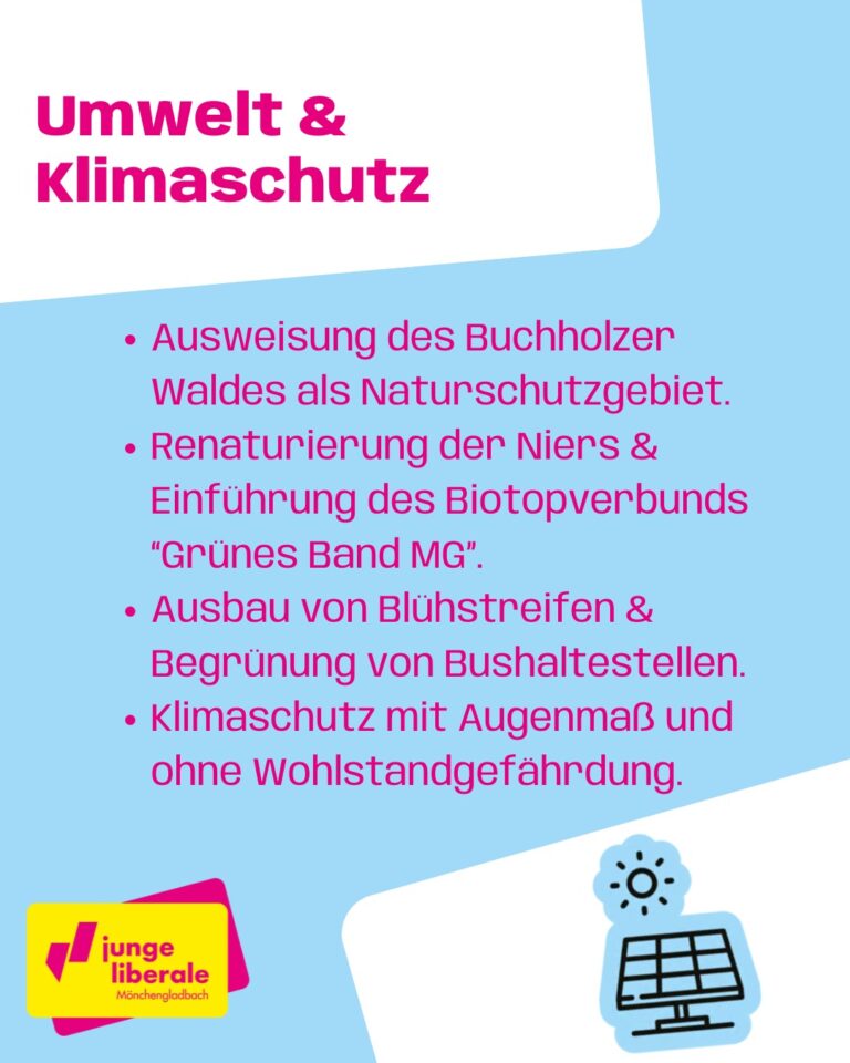 Umwelt und Klimaschutz